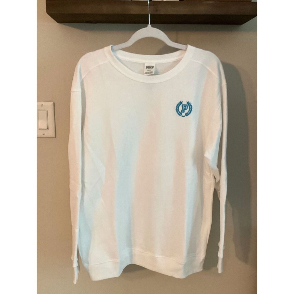 Victoria’s Secret Pink - Campus Sweatshirt - White Brand New!